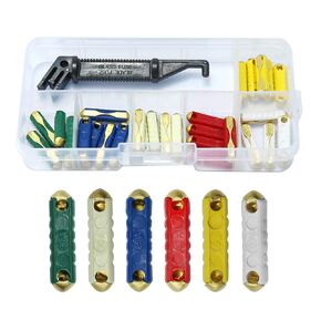 30 Pcs + 1Pc Fuse Box Assortment Bakelite Auto Fuses Replacement for GBC European Automotive 5A 8A 16A 20A 25A 30A
