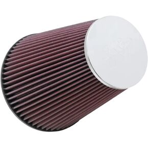 K&N Universal Clamp-On Air Intake Filter: High Performance, Premium, Washable, Replacement Filter: Flange Diameter: 6 In, Filter Height: 9 In, Flange Length: 0.625 In, Shape: Round Tapered, RC-5046