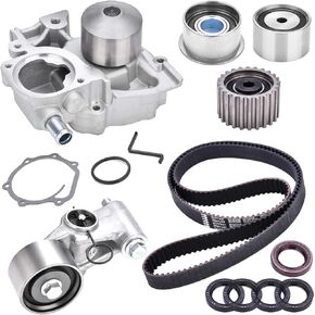 Timing Belt Kit with Water Pump Compatible with 2006-2012 Subaru Forester Legacy Impreza Outback 2.5L EJ253 H4 SOHC 16V Engine Replace TKF-006 TCKWP304A