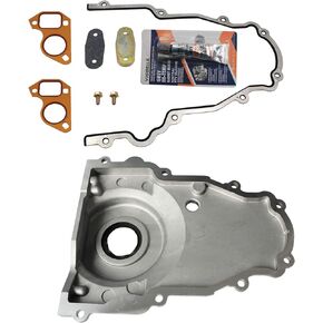 LS Timing Cover - 12633906 Front Timing Chain Cover with gasket kit Compatible with LS2 and LS3 Engines
