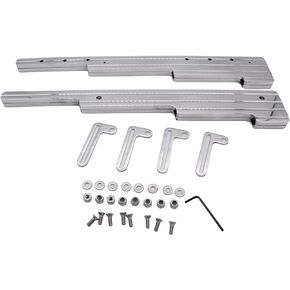 Spark Plug Wire Looms Holders Milled Polished Billet Aluminum Compatible with Small Block Big Block SBC BBC 350 Engines Silver