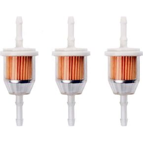 3 Pack AM116304 Fuel Filter For 1/4" and 5/16" Fuel Line Replaces 71-5960 25 050 22-S 120-436 GY20709 38666 21541500 98021 149-2206-01 Fuel Filter