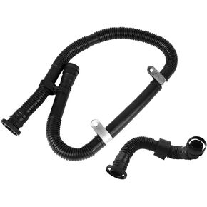 Secondary Air Injection Pump Hose Pipe SAI Set Kit 2Pcs Compatible with VW Jetta Bora Golf MK4 1.8T Compatible with AUDI A3 TT S3 1.8T