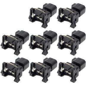 MOTOALL Fuel Injector Connector Adapters EV1 to EV6 Wire Wiring Harness USCAR LS2 LS3 LS7 LSX LS1 LS6 LT1 TPI LS Swap - 8pcs