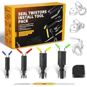 6 Pack Hydraulic Seal Installation Tools, Hydraulic Cylinder Piston Repair Rebuild Seal Kit, U-Cup Rod Seal Installation Tool Kits Upgraded Super Strong Seal Twistor Install Tool Set