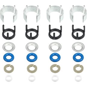X AUTOHAUX 4 Set Fuel Injector Seal Repair O-Ring Kit 06H998907A 06J998907 06G998907 for VW Beetle Golf Passat Jetta Tiguan for Audi A3 A4 S4 A5 S5 A6 Q3 Q5 TT