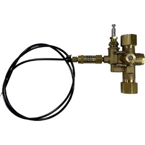 3/4" Female NPT Inlet / Outlet, Unloader Pilot Check Valve, plus Throttle Control Cable for 6.5HP MAX Gas air Compressors (095-125 PSI, 12" Throttle Control Cable & Unloader Valve)
