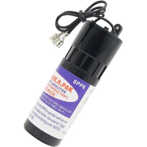 SPP6 Hard Start Capacitor Supco Super Boost Kit (1/2 Thru 10 H.P.) Fit for Air Conditioner,Increases Compressor Starting Torque 500% AC115V-288V from 4,000 BTU Window Units to 120,000