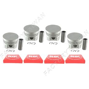 Factorytaiwan Piston + Ring Kit Set STD 85mm for Kubota V1902 (100% Taiwan Made) X 4 PCS