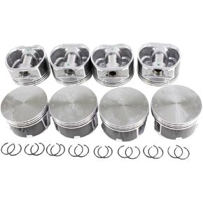 DNJ P1100 Standard Piston Set For 1999-2007 Chrysler Dodge Jeep Mitsubishi Aspen, Commander, Dakota, Durango, Grand Cherokee, Raider, Ram 1500/4.7L / SOHC / V8 / 16V / 285cid, 287cid / VIN N, VIN P