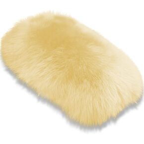 Andalus Brands Pure Australian Sheepskin Fluffy Car Center Console Cover, Luxurious Non-Shedding Furry Arm Rest Cover for Car, Versatile for All Seasons, Pink - (11.47" X 6.3")