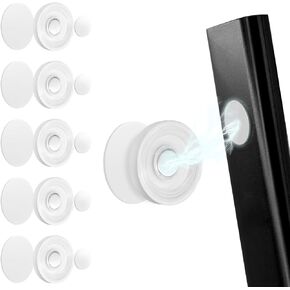 ANJYURH 6PCS Magnetic Remote Control Holder, Upgraded Wall Mount Remote Control Organizer, Much Stable, Self-Adhesive for Flat Surface, Fit for TV, AC Controller and More, White