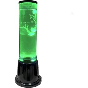 EasyGo Product Jellyfish Tube Aquarium Birthday Lava Style Moon Kids Room Lamp, Bubble Fish