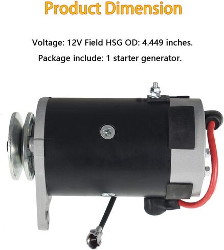 WFLNHB Starter Generator Replacement for Yamaha G16-G22 Golf Cart 1996-2003 JN6-H1100-00-00 JN6-H1100-01-00 JN6-H1100-02-00 GSB10706 GSB10706E MOT-2001 in Saudi Arabia