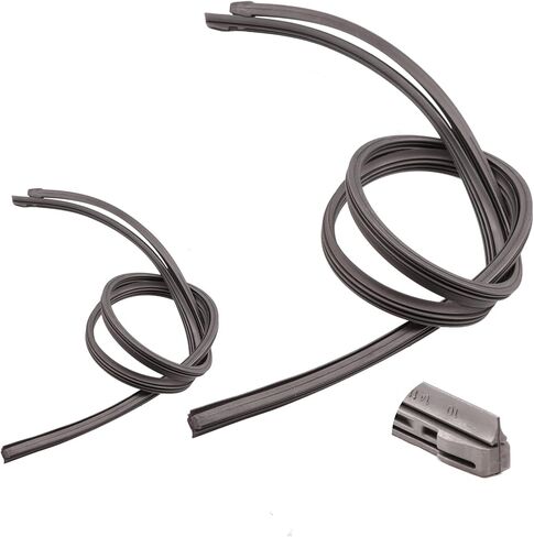 إعادة تعبئة شفرة ممسحة الزجاج الأمامي من ZOFFI مقاس 28 بوصة، عبوة من 4 قطع، حجم قابل للتعديل لإعادة تعبئة المطاط للممسحة in Kuwait