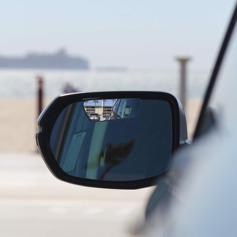 "Rhombus 4000" Car Blind Spot Mirror by Safe View Company - Change Lanes w Confidence, Frameless HD Convex Glass, Seamlessly Contours to Rear View Side Mirrors, Peel & Stick (2Pack) in Saudi Arabia