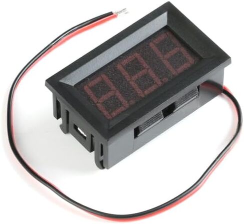 5pcs 0.56" Digital Voltmeter Ammeter DC 4.5-30V Voltage Current Meter Tester 0.56 Inch 3 Bits Red Dual LED Display with Connect Wire for DIY in Saudi Arabia