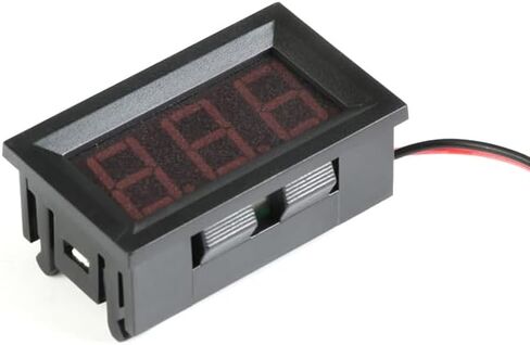 5pcs 0.56" Digital Voltmeter Ammeter DC 4.5-30V Voltage Current Meter Tester 0.56 Inch 3 Bits Red Dual LED Display with Connect Wire for DIY in Saudi Arabia