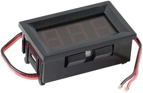 5pcs 0.56" Digital Voltmeter Ammeter DC 4.5-30V Voltage Current Meter Tester 0.56 Inch 3 Bits Red Dual LED Display with Connect Wire for DIY in Saudi Arabia