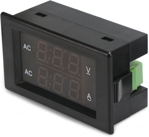 DROK AC Meter, AC 40-400V 100A Digital LCD Screen Voltage Current Power Power Factor 110V 220V Voltmeter Ammeter Multimeter Tester with Internal Shunt for Indoor Home User in Saudi Arabia