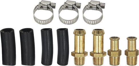 Manual Adjustable 1-5 PSI Fuel Pressure Regulator Carburetor Carb Fuel Pump Kit with 0-15 PSI Pressure Gauge and Fuel Block in Kuwait