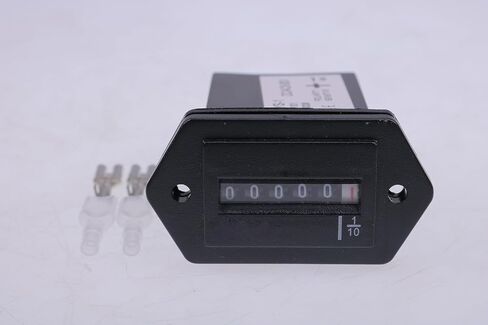 LSSOCH DC6V-80V Mechanical Hour Meter Gauge Compatible with Gasoline Engine Boat Generator Truck Boat Motorcross Motor in Saudi Arabia