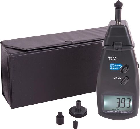 REED Instruments R7100 مجموعة الاتصال/مقياس سرعة الدوران بالصور بالليزر in Kuwait