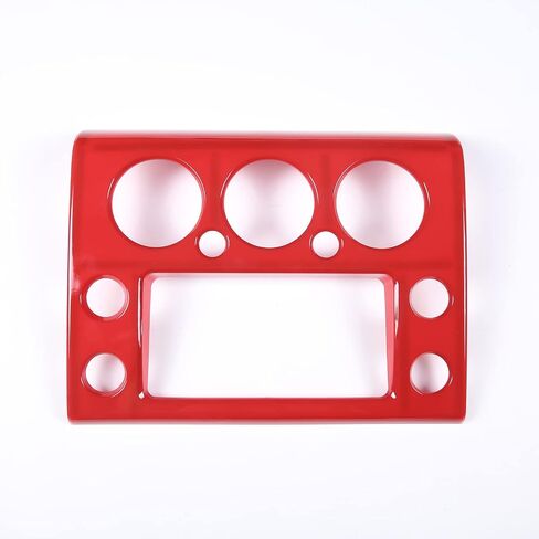 LLKUANG ABS وحدة التحكم في السيارة GPS والملاحة غطاء لوحة الكسوة لسيارة Toyota FJ Cruiser 2007-2021 مقبض وحدة التحكم المركزية وزر التحكم في الإطار (أحمر) in Saudi Arabia