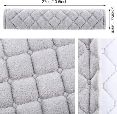 مجموعة من 4 وسادات حزام آمنة طويلة جدًا من تاتو لحماية حزام الأمان في السيارة، أغطية حزام الكتف الناعمة المريحة والآمنة، تساعد على حماية رقبتك وكتفك (أسود، 10.6 بوصة) in Kuwait