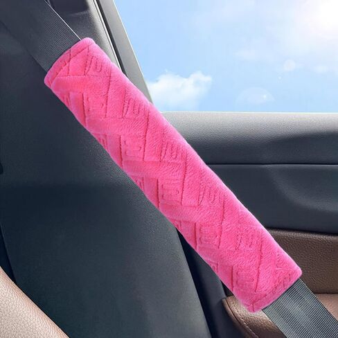 surpassme Car Seat Belt Pads Cover, 2 Pack Seat Belt Shoulder Strap Covers Protector to Release Stress to Your Neck and Shoulder for a Safety Driving (Black) in Saudi Arabia
