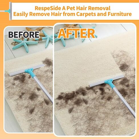 Astfys Hand Held Carpet Rake, Making Carpets Fluffy Again, Clean Hair, Let Carpet Restore Softness (Iron, Black) in Saudi Arabia