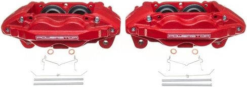 زوج من Power Stop Front S3274 من الفرجار المطلي بمسحوق أحمر عالي الحرارة in Saudi Arabia