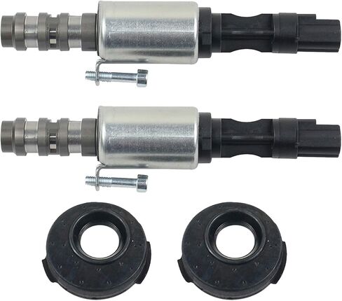 زوج VVT Sprocket Cam Phaser & Solenoid استبدال لـ 2004-2010 Ford Explorer Expedition F-series 150 250 350، 05-06 Lincoln Navigator Mark LT Triton 5.4L، 4.6L 3V # 3R2Z6A257DA 3L3E6C524FA 917-250 in Kuwait