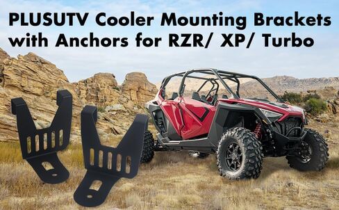 لتركيب دعامة تبريد RZR لـ Ozark 26 Quart RZR Polaris XP Turbo RZR حامل تبريد لأقواس تبريد RZR ليس لـ 2021 ألومنيوم عالي الكثافة 2 قطعة in Kuwait
