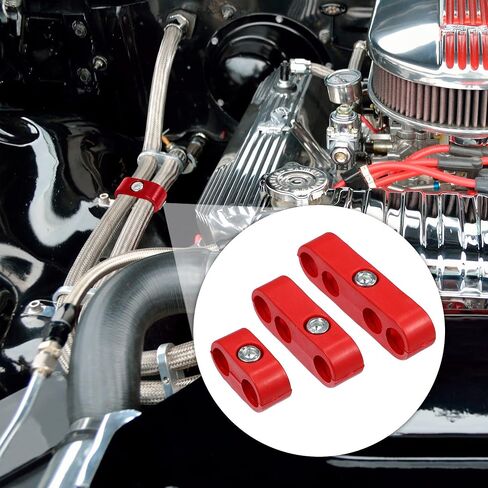 X AUTOHAUX 2 مجموعة 7 مللي متر-8 مللي متر محرك السيارة شرارة التوصيل سلك فاصل يلوح في الأفق مقسم المنظم المشبك البلاستيك الأزرق in Saudi Arabia