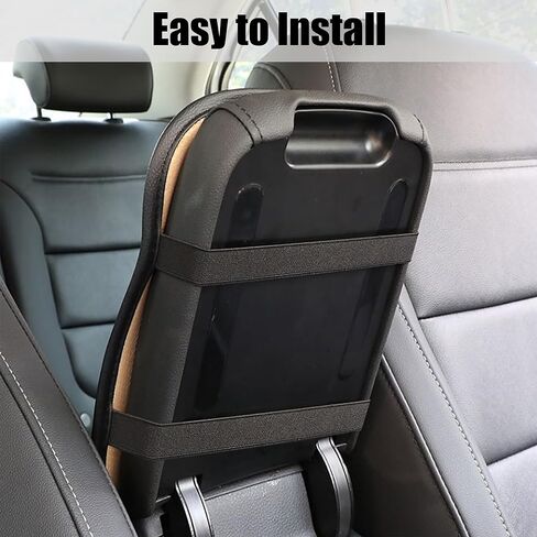 Car Center Console Cover, PU Leather Car Armrest Box Pad, Universal Waterproof Auto Armrest Seat Box Protector, Interior Car Accessories for Most Car, Truck, SUV (Black-Blue) in Kuwait