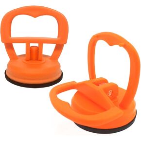 ZKFAR 2 PCS Car Dent Maintenance Tool, Used for Car dent, Glass, Screen, Tile Integrated Ceiling Suction Device, Multifunctional Strength Suction Cup (Orange)