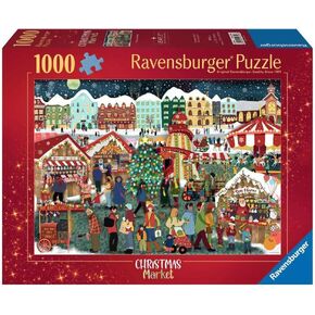 Ravensburger Christmas Market 1000 Piece Jigsaw Puzzle for Adults | Unique, Pieces | Anti-Glare Surface | FSC Certified, Eco-Friendly | Amazon Exclusive