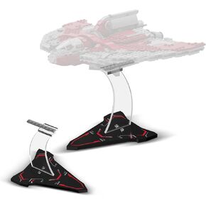 حامل عرض أكريليك لمجموعة بناء شاتل T-6 Jedi Shuttle من Lego Star Wars Ahsoka Tano، متوافق مع Lego 75362 (الحامل فقط، الطراز غير متضمن)