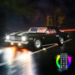 LED Lighting Compatible with Lego Chevrolet Camaro Z28 10304, Light Kit Compatible with Lego 10304, Giving Light to Model, NOT Included The Model Set(RC Model)