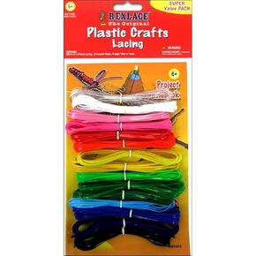 Pepperell Braiding Rexlace Plastic Lacing 200 Feet-Assorted Colors