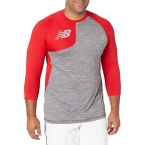 New Balance Men's Baseball Assymetric Right 3/4 Sleeve