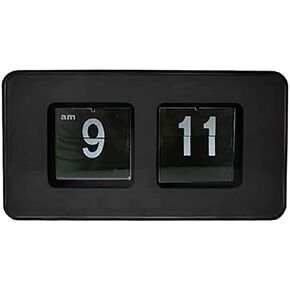 Flip Clock Retro Digital Flip Down Clock Battery Operated Clock for Home Office Décor (Front White)
