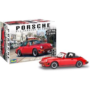 Revell Level 4 Model Kit Porsche 911 Carrera 3.2 Targa 2-in-1 Kit 1/24 Scale Model