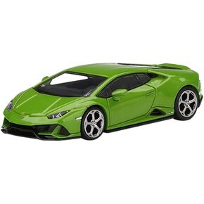 Truescale Miniatures Lambo Huracan EVO Verde Mantis Green Metallic إصدار محدود إلى 4200 قطعة في جميع أنحاء العالم 1/64 نموذج سيارة مصبوبة من True Scale Miniatures MGT00328 in Kuwait