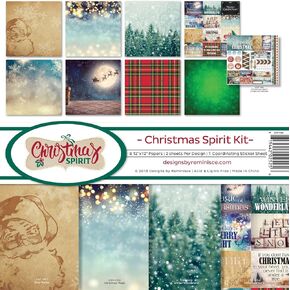Reminisce (REMBC) Christmas Spirit Scrapbook Collection Kit, Multicolor 12-x-12-Inch