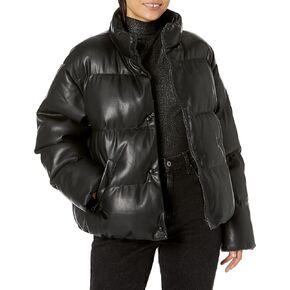 Velvet by Graham & Spencer Women's Ally Faux Leather Puffer Jacket