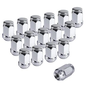 Golf Cart Chrome Lug Nuts, Suitable for Yamaha/GEM 12MMx1.25" Pack of 16