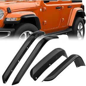 Nilight Fender Flares Extensions Set Compatible with 2018 2019 2020 2021 2022 2023 2024 Wrangler JL and JLU Unlimited 2/4 Doors (Only for Low Wheel Arches) 4 Pcs Off-Road Widened Wheel fenders