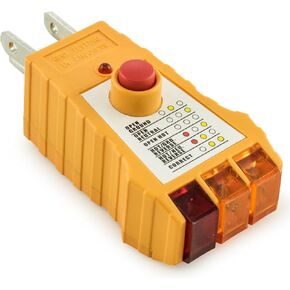LandKissing Circuit Tester, Receptacle Tester for GFCI/Standard North American AC Electrical Outlets, Detects Common Wiring Problems